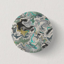 Stone Marbling with Turquoise Veins 1 1/4" Round Knapp