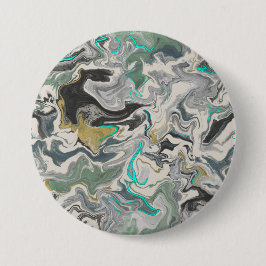 Stone Marbling with Turquoise Veins 3" Round Knapp