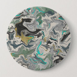 Stone Marbling with Turquoise Veins 4" Round Knapp