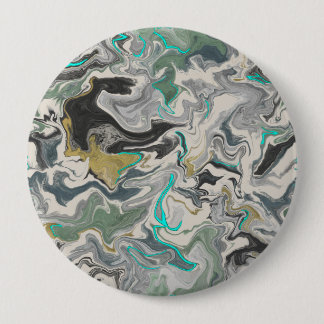 Stone Marbling with Turquoise Veins 4" Round Knapp