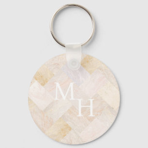 Stone Marled Initialer Nyckelring