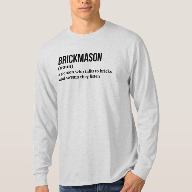 Stone Mason Definition Humor Tee (Framsida)