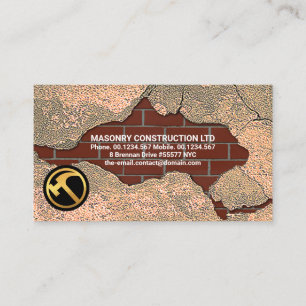 Stone Masonry Brick Layed Home Renovation Visitkort