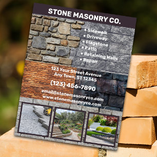 Stone Masonry Business Reklamblad