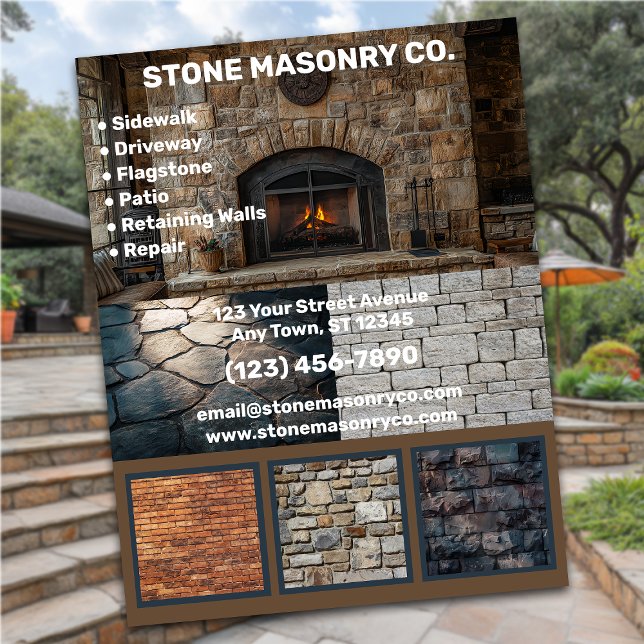 Stone Masonry Business Reklamblad (Skapare uppladdad)