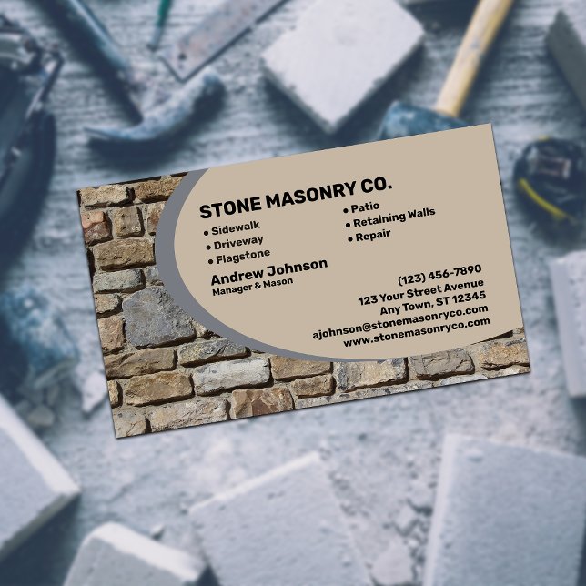 Stone Masonry Company Visitkort (Skapare uppladdad)