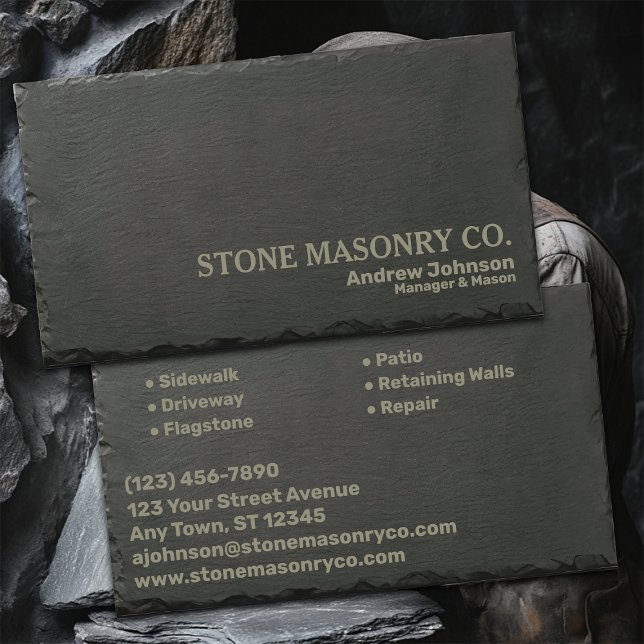 Stone Masonry Company Visitkort (Skapare uppladdad)