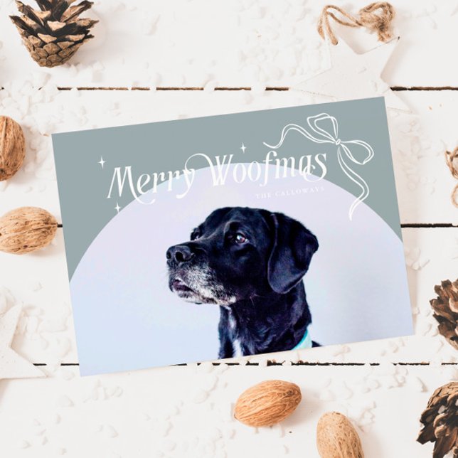 Stone Merry Woofmas-Helgdag-julkort för Hund Julkort (Skapare uppladdad)