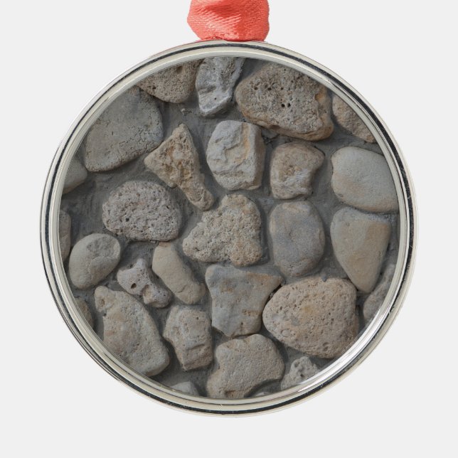 Stone mönster julgransprydnad metall (Framsidan)