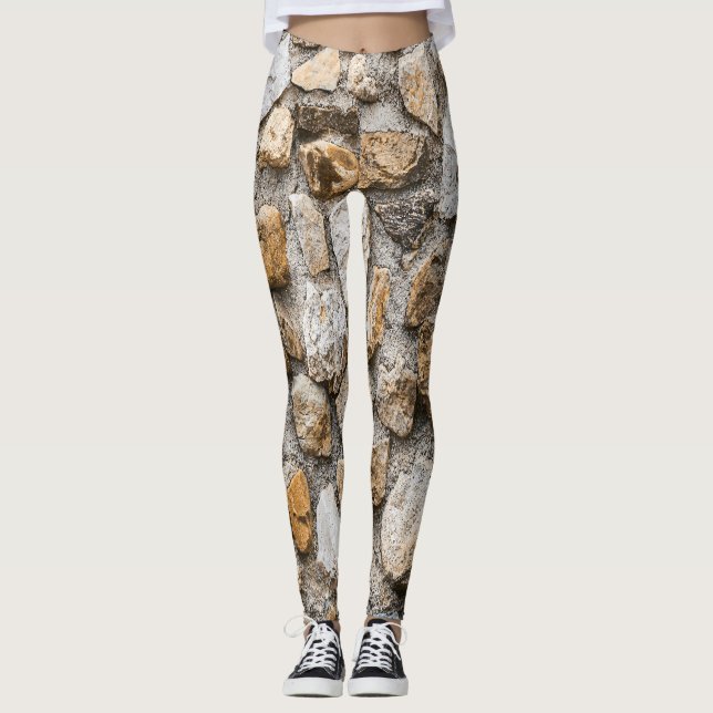 Stone mönster, natursten leggings (Framsida)
