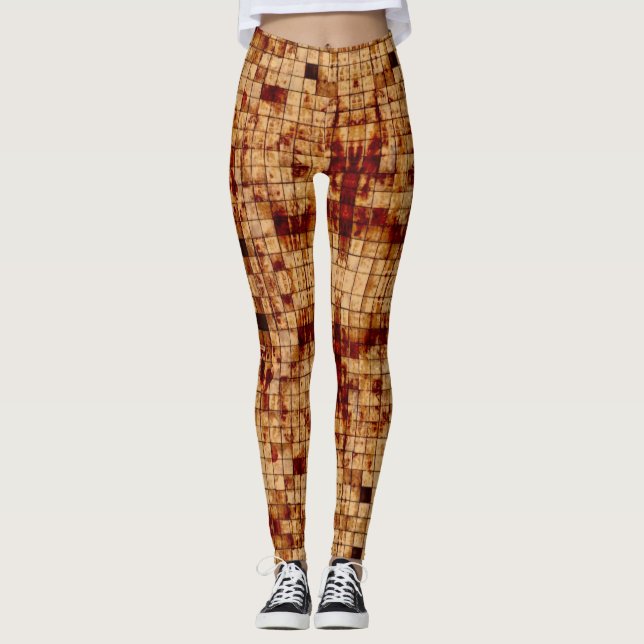 Stone Mosaiq - Power Yoga Leggings (Framsida)