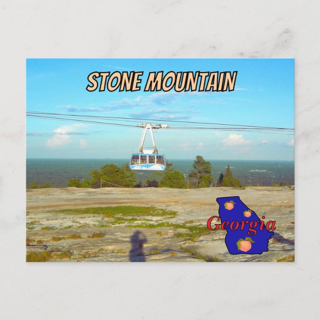 Stone Mountain GA Summit Skyride  Vykort (Framsida)