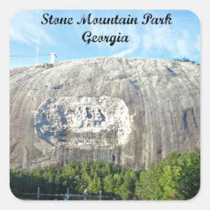Stone Mountain Park, Georgia Fyrkantigt Klistermärke