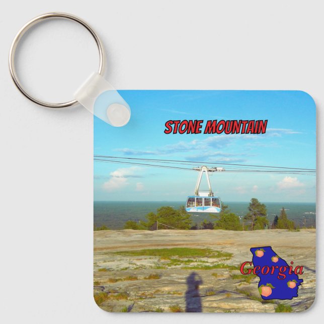 Stone Mountain Summit Skyride Georgia Souvenir Nyckelring (Framsida)