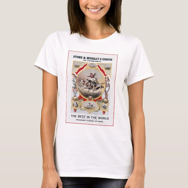 Stone & Murray's Circus, Circa 1870. T Shirt (Framsida)