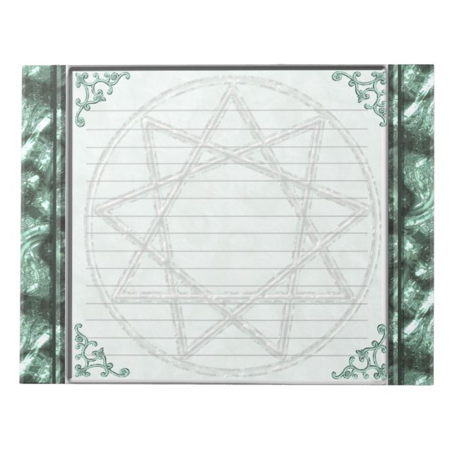 Stone Nonagram Anteckningsblock (Framsida)