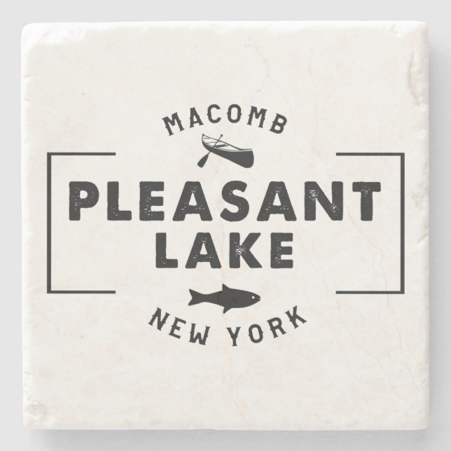 Stone Pleasant Sjö Underläggs Stenunderlägg (Framsidan)