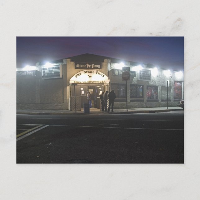 Stone Pony Asbury Park Jersey Shore Vykort (Framsida)