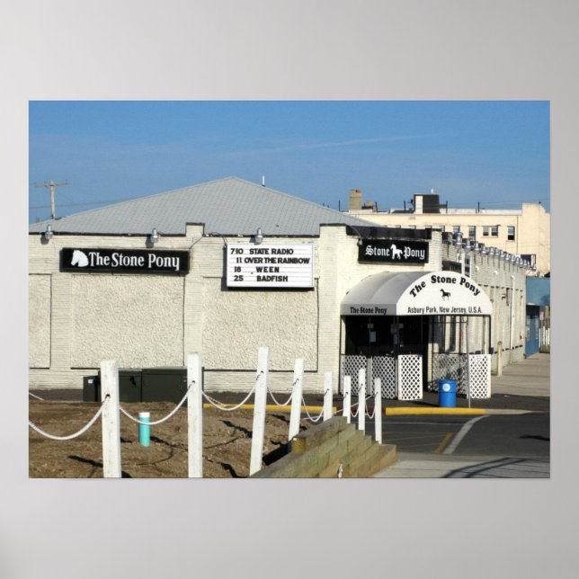 Stone Pony i Asbury Park NJ Poster (Framsidan)