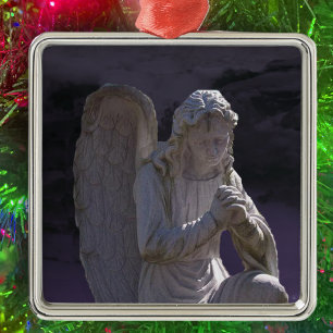 Stone Praying Angel Julgransprydnad Metall