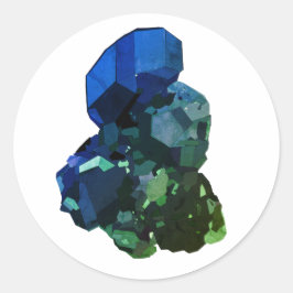 Stone, Quartz Teckning-fästare Runt Klistermärke