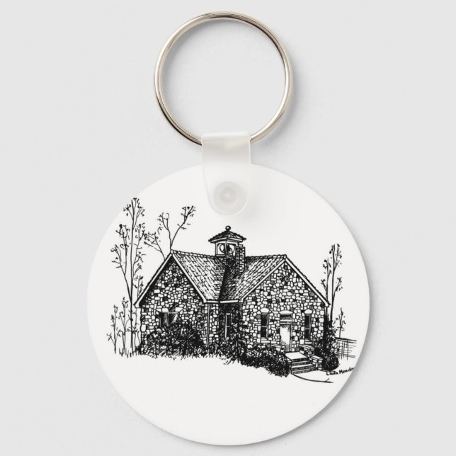 Stone School Keychain Nyckelring (Framsida)
