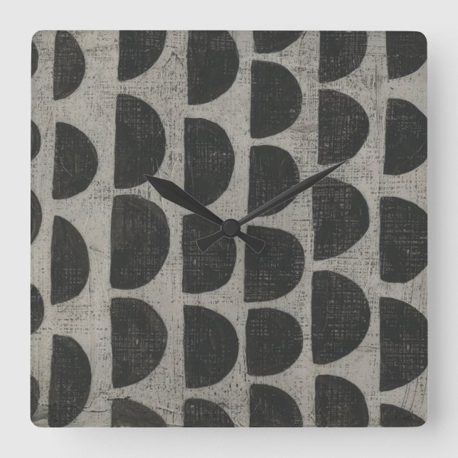 Stone - semicirklar fyrkantig klocka (Framsida)