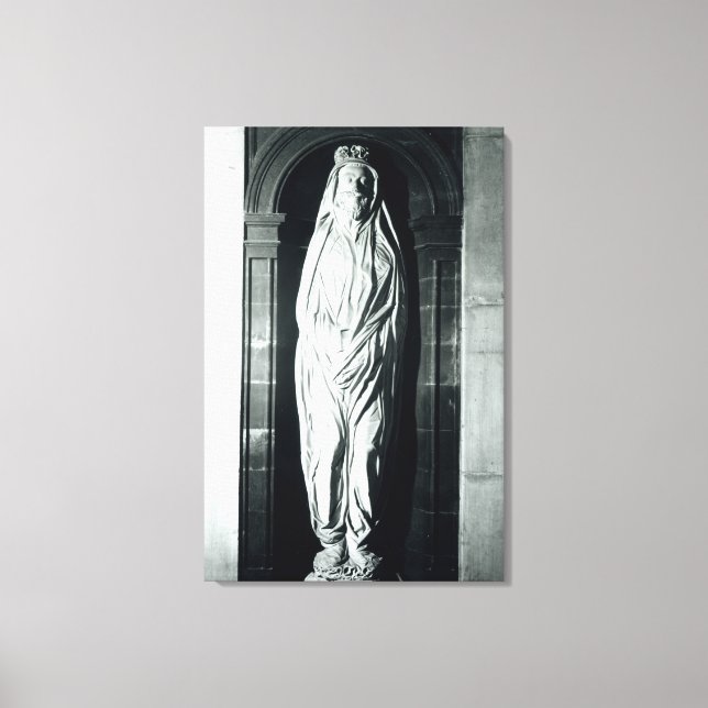 Stone skulpture of John Donne in his shroud Canvastryck (Framsida)