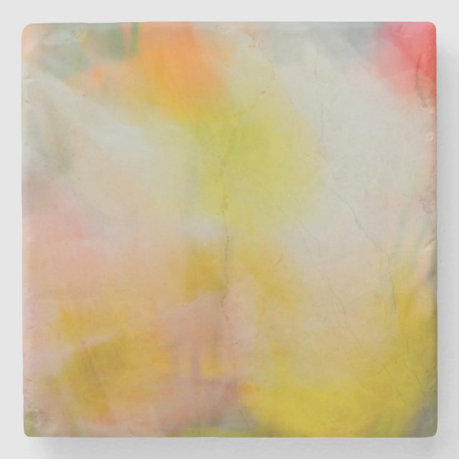 Stone Square Coasters  Abstract Poppies Photograph Stenunderlägg (Framsidan)