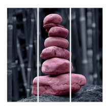 Stone Stack Canvas Set-vägg