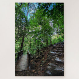 Stone Steps Through Green Pussel
