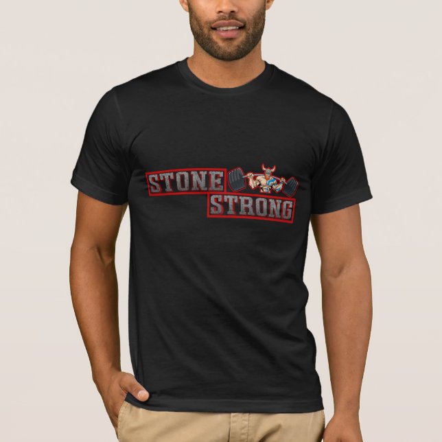 STONE STRONG GYM SHIRT T SHIRT (Framsida)