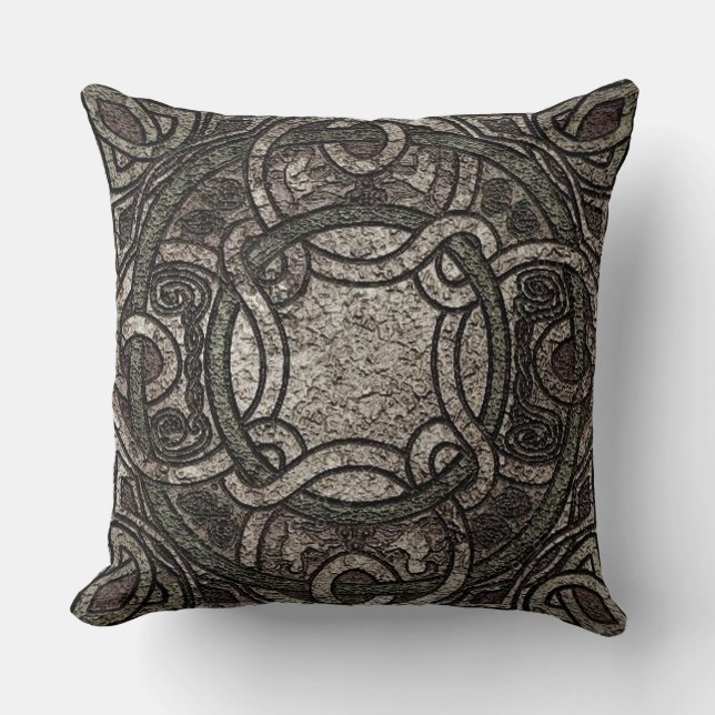 Stone Struktur Celtic Knot Dekorativ kudde (Framsida)