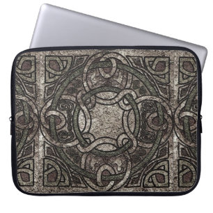 Stone Struktur Celtic Knot Mönster Laptop sleeve