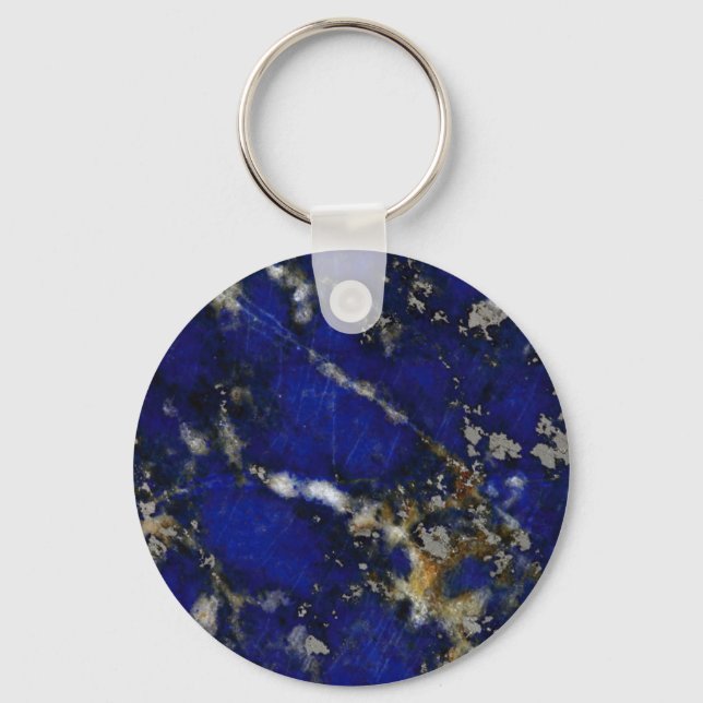 Stone struktur: Lapis lazuli Nyckelring (Framsida)