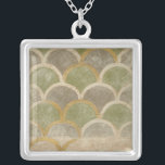 Stone Tile Design by Chariklia Zarris Silverpläterat Halsband<br><div class="desc">Det som liknar en målning av din favoritkalksten är en verkligen-design som skapas av Chariklia Zarris. De smutsade jordtonerna i stenplattans design ber er att stirra på dem och begrunda världens mysterier. Eller så ber de den du köper för att fundera över hur bra av en presentgivare du är!</div>
