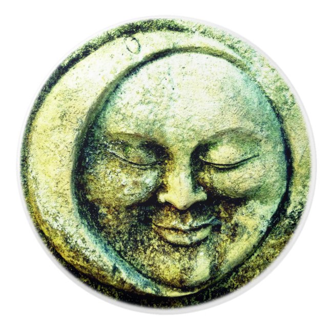 Stone tittar måne och sol ansikte-krescent knopp (Framsidan)