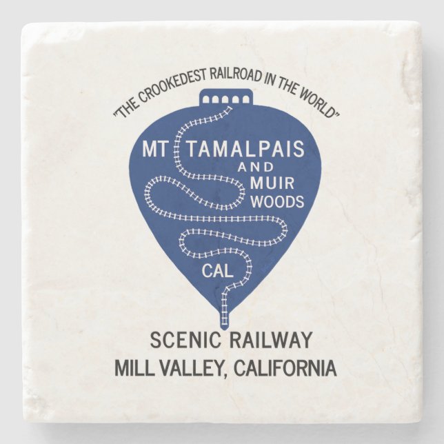 Stone Underlägg Crookedest Railroad Mt Tamalpais (Framsidan)