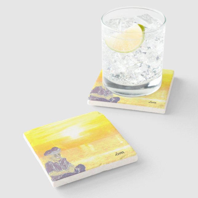 Stone Underlägg: Ensam i tankläge Stenunderlägg (Sidan)