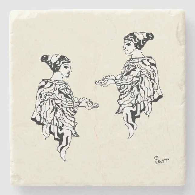 Stone Underlägg: Grekstat Stenunderlägg (Framsidan)