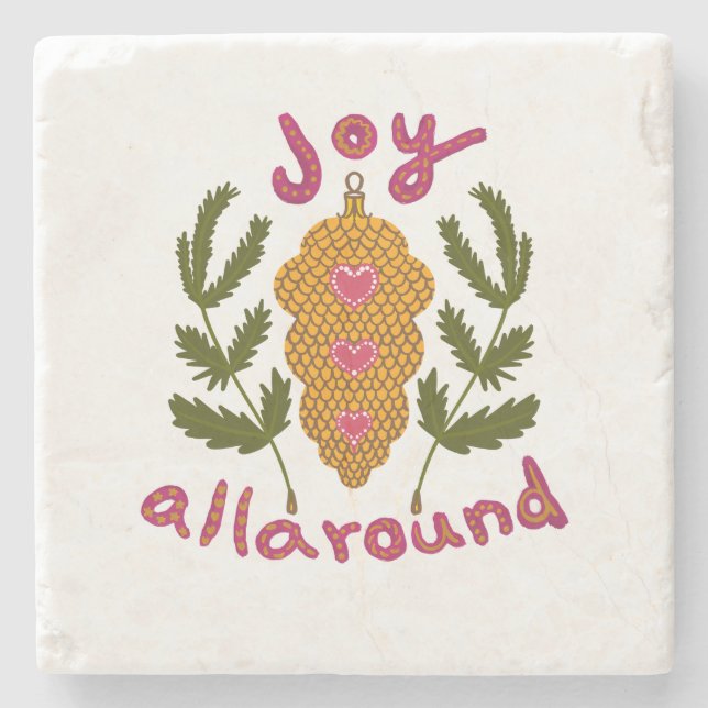 Stone Underlägg Joy runt julekkonen gräs (Framsidan)