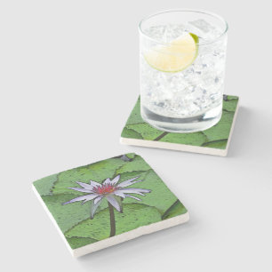 STONE UNDERLÄGG/ "LAVENDER VATTEN LILY" STENUNDERLÄGG