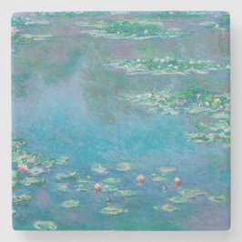STONE UNDERLÄGG MED "WATERLILIES" PER MONET