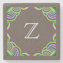 Stone Underlägg Monogram Multifärgad och Brown