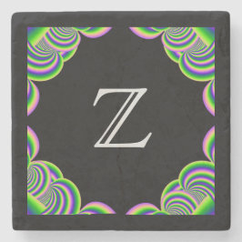 Stone Underlägg Monogram Multifärgad Ram och Black