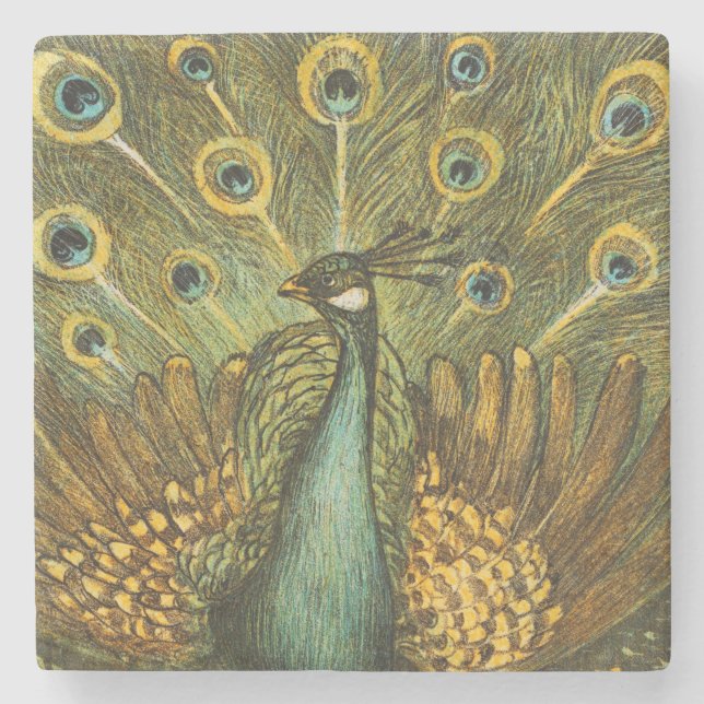 Stone Underlägg Pauw met kippen, Theo van Hoytema (Framsidan)