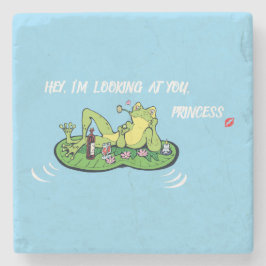 Stone Underlägg Valentindagen Kärlek Frog