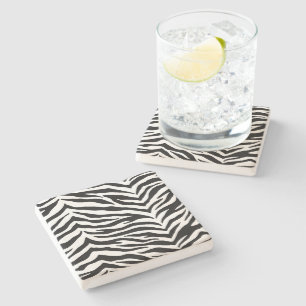 Stone Underlägg-Zebra tryck Stenunderlägg