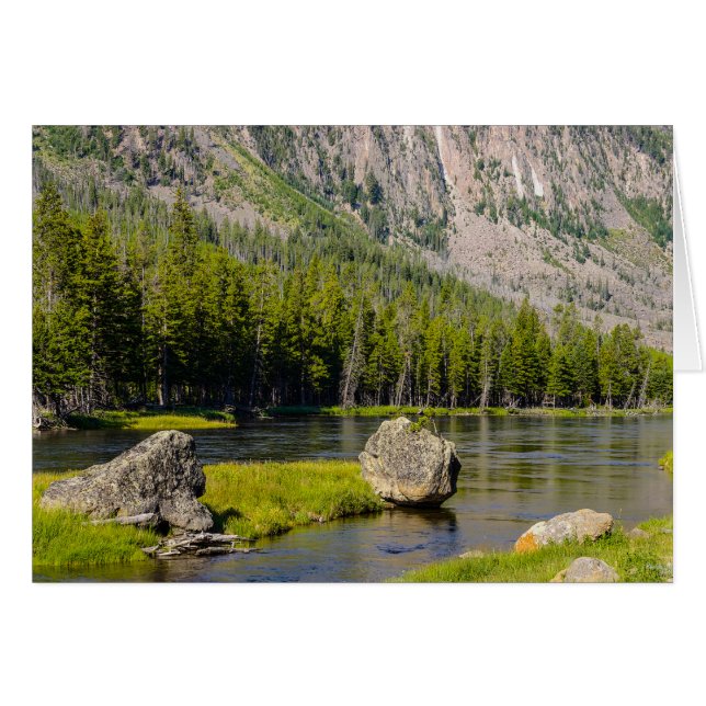 Stone vid Madison River OBS Kort (Framsidan Horizontal)