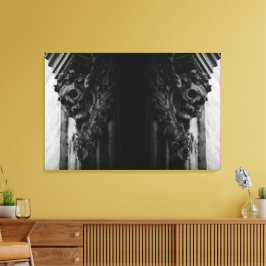 Stone Vingar Skull Canvastryck